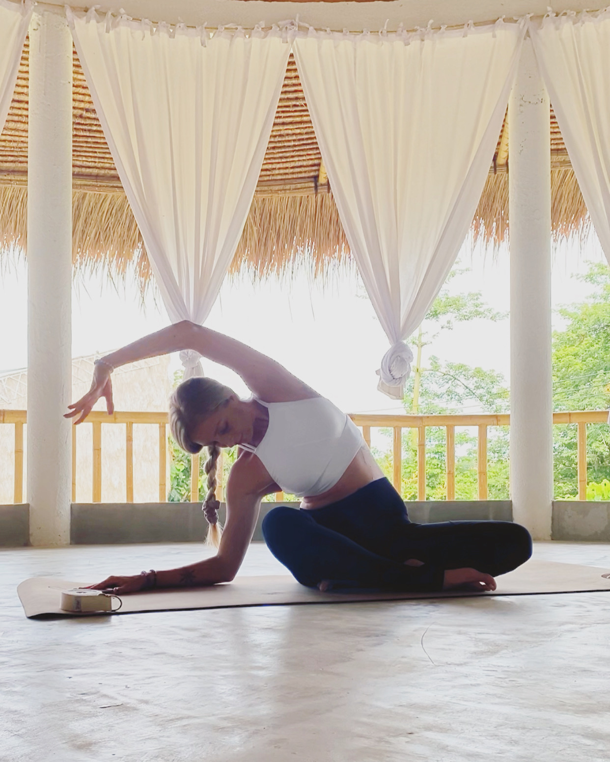 Yin Yoga Pose by YinSide Yoga Founder Hayley Wenn -what to expect in a YinSide Yin Yoga Class